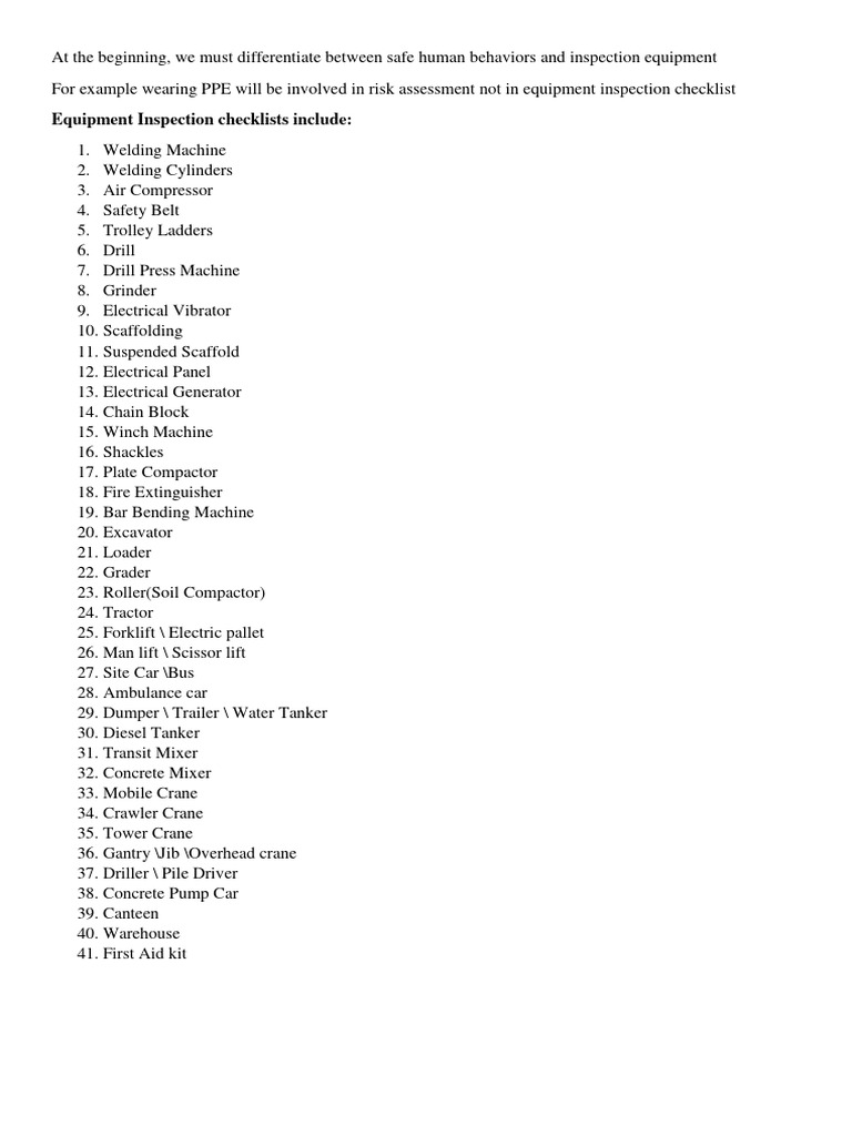 Inspection Checklists PDF Scaffolding Grinding (Abrasive Cutting)