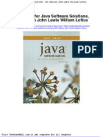 Full Test Bank For Java Software Solutions 9Th Edition John Lewis William Loftus PDF Docx Full Chapter Chapter