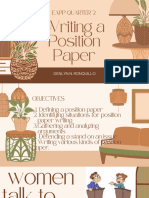 Writing A Position Paper - 4