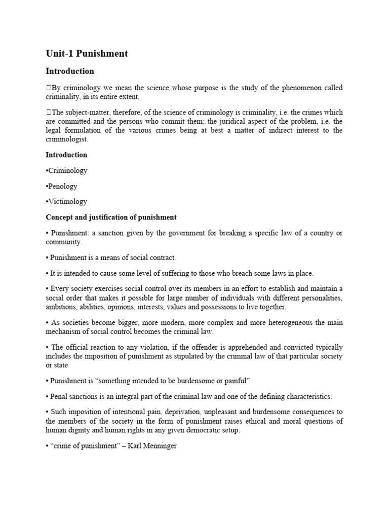Theories of punishment pdf punishments crimes