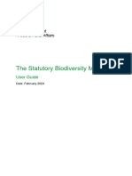 The Statutory Biodiversity Metric - User Guide - 1