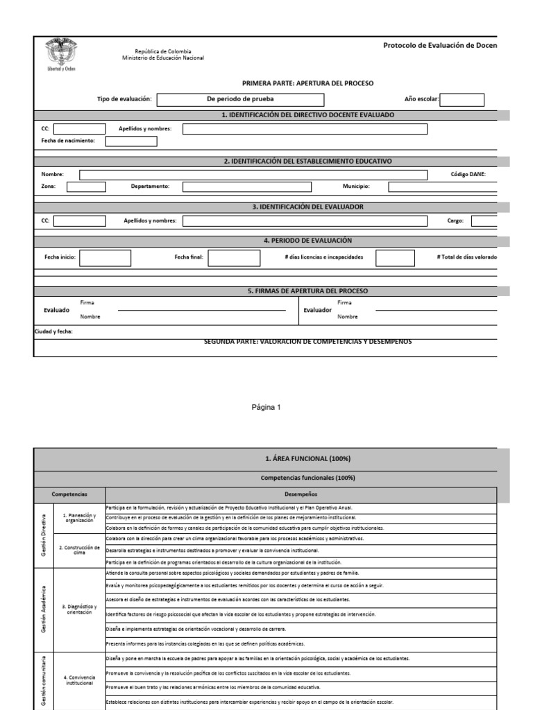 Evaluación del Periodo de Prueba Docente | PDF | Evaluación | Planificación