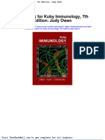 Full Test Bank For Kuby Immunology 7Th Edition Judy Owen PDF Docx Full Chapter Chapter