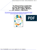 Test Bank For Discovering Leadership Designing Your Success, Anthony Middlebrooks, Scott J. Allen, Mindy S. Mcnutt, James L. Morrison