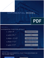 Exponential Function Model