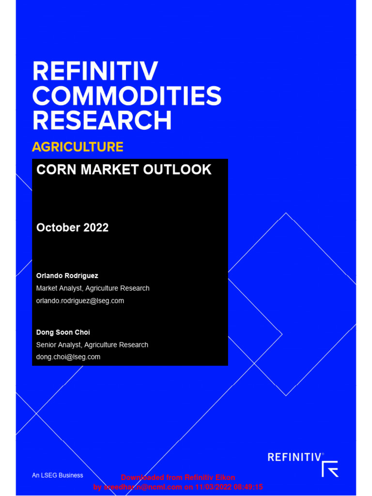 Global Corn Market Outlook 2022/23 | PDF | Maize | Agriculture