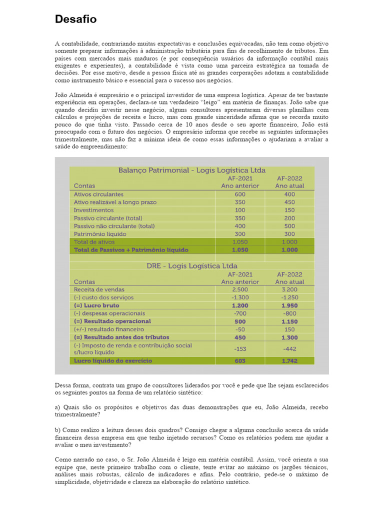 1.1 Desafio - 1.2 - Campo de Aplicação, Finalidade e Objetivos Da ...