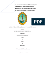 Análisis y Manejo de Formularios en El Control de Proyectos - MONOGRAFIA