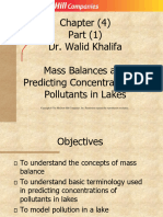 Chapter - 04 - 01 - Mass Balances in Lakes