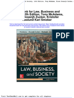 Test Bank For Law, Business and Society, 12Th Edition, Tony Mcadams, Kiren Dosanjh Zucker, Kristofer Neslund Kari Smoker