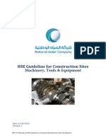 PMF-017-HSE-230 - 02 HSE Guideline For Construction Sites Machinery Tools and Equipment