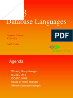 Database Languages: Stephen Cannan Convenor 2002-05-06