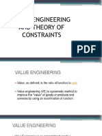 Value Engineering and Theory of Constraints 1