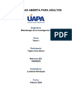 Metodología de La Investigación II TAREA 1