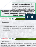 Edukasyon Sa Pagpapakatao 5 ": Unang Markahan, Ikatlong Linggo Unang Araw