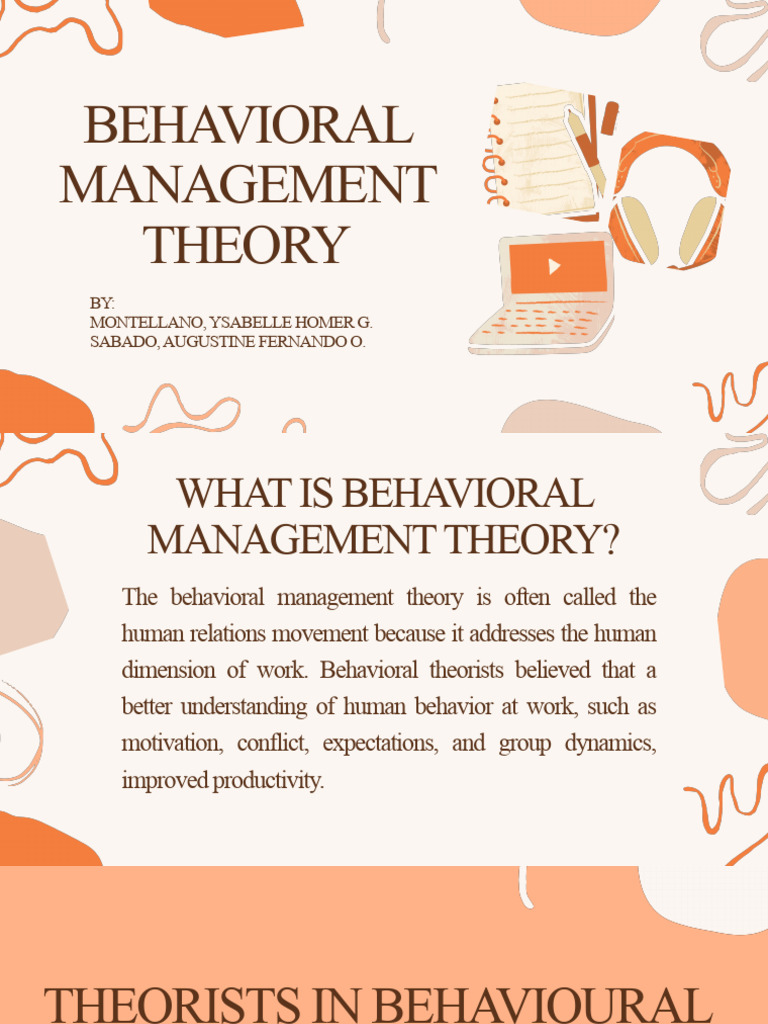 Behavioral Management Theory | PDF