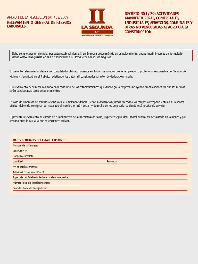 Formulario 351 | PDF
