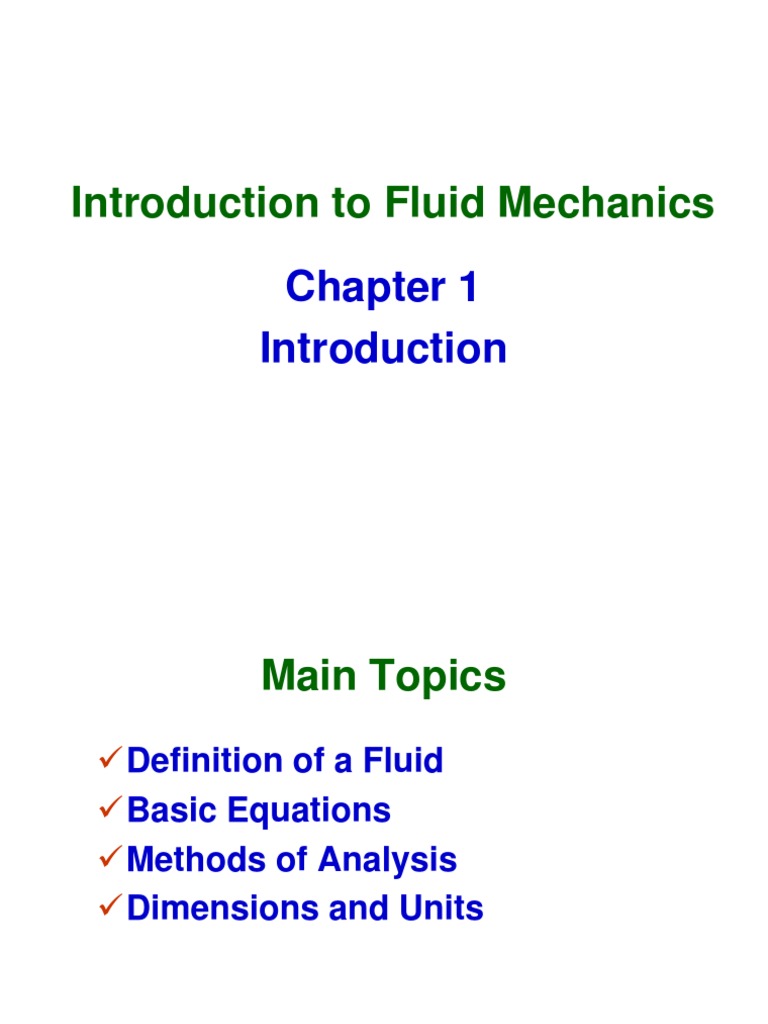 Fluid Mechanics Fundamentals Explained | PDF | Science & Mathematics