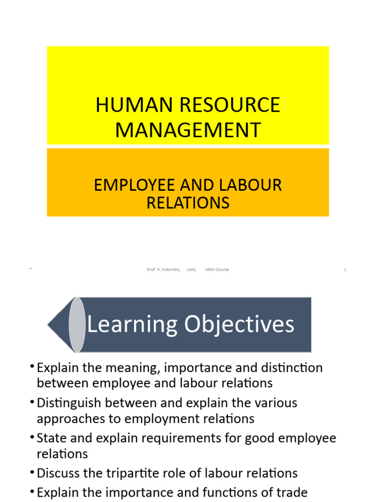 Employee and Labor Relations Overview | PDF | Cost Of Living | Strike ...