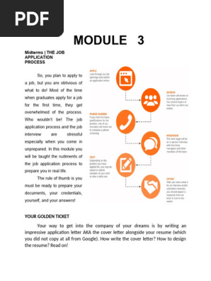 Job Application Process  Module 