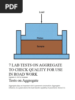 7 Lab Tests On Aggregate To Check Quality For Use in Road Work