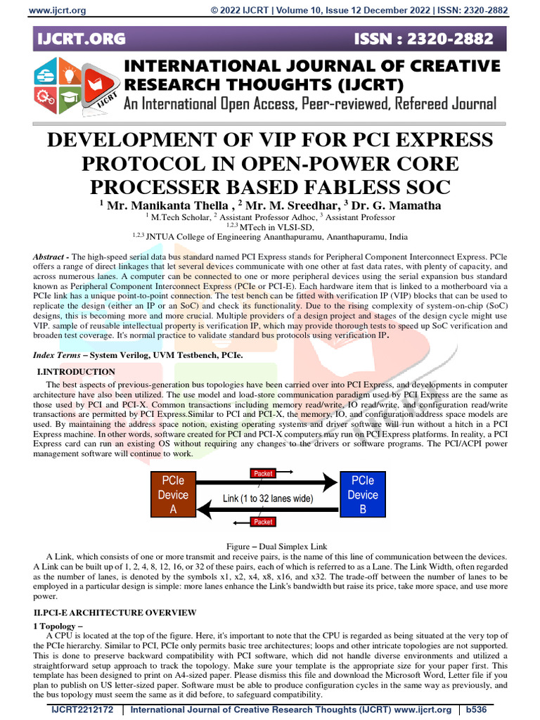 PCI Express Protocol Development Guide | PDF | Computer Architecture ...