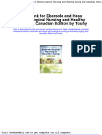 Full Test Bank For Ebersole and Hess Gerontological Nursing and Healthy Aging 2Nd Canadian Edition by Touhy PDF Docx Full Chapter Chapter