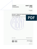 NBR 5739 - Concreto - Ensaio de Compressão de Corpos de Prova Cilindricos