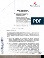 Minuta de Instrucción AN-PE-MI-2023-0436 Aclaración para La Importación de Vehículos Automotores