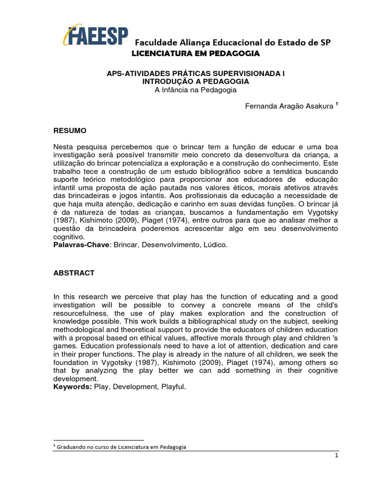 aps-atividades-pr-ticas-supervisionada-i-pdf-aprendizado-pr-escola