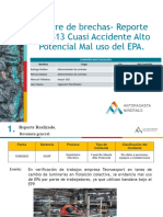 Cierre de Brechas, Reporte 304813 Investigación CAAP Mal Uso Del EPA.