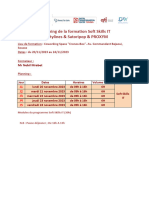 Planning de La Formation Soft Skills IT - Novembre 2023 - SOFTYLINES & SATORIPOP & PROXYM