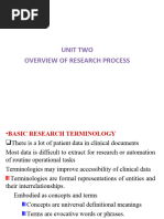 Unit 2 Overview of Research Process