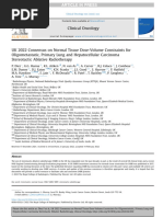 2022 UK Consensus On Normal Tissue Dose-Volume Constraints Forsbrt