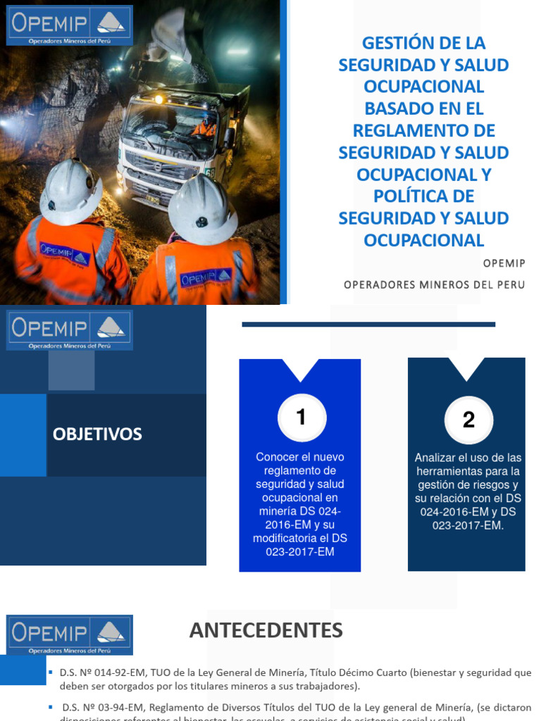 Seguridad y Salud en Minería | PDF | Seguridad y salud ocupacional ...