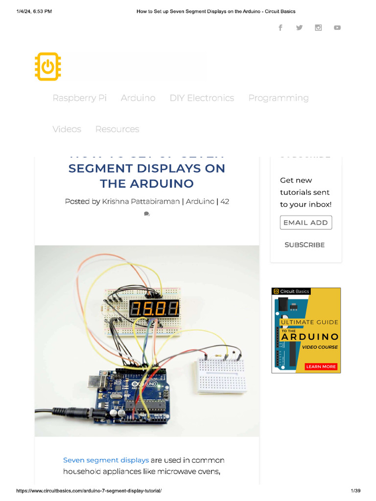 Arduino 7 Seg Display | PDF