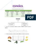 ESPAÑOL. Cuarto Grado