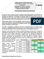 Projeto Aproveitamento Integral Dos Alimentos