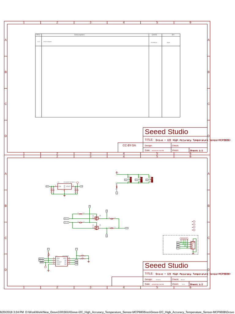 Grove MCP9808 Temperature Sensor Guide | PDF