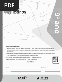 1 Avaliação Edros 2023 - 9º Ano - Prova