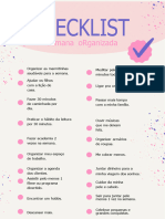 Checklist Semana Organizada Delicado Rosa e Roxo