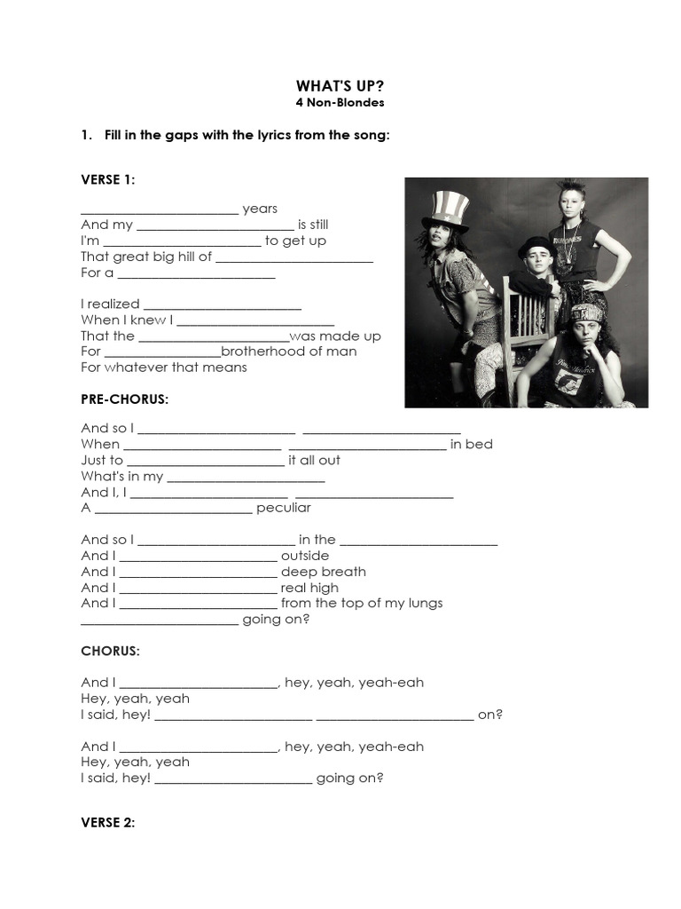 what-s-up-4-non-blondes-pdf-song-structure-songs