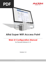 Altai AP Generic Web UI Configuration Manual