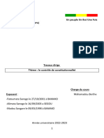 Le Controle de Constitutionnalite