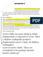 Earthquake, Epicenter - & - Magnitude