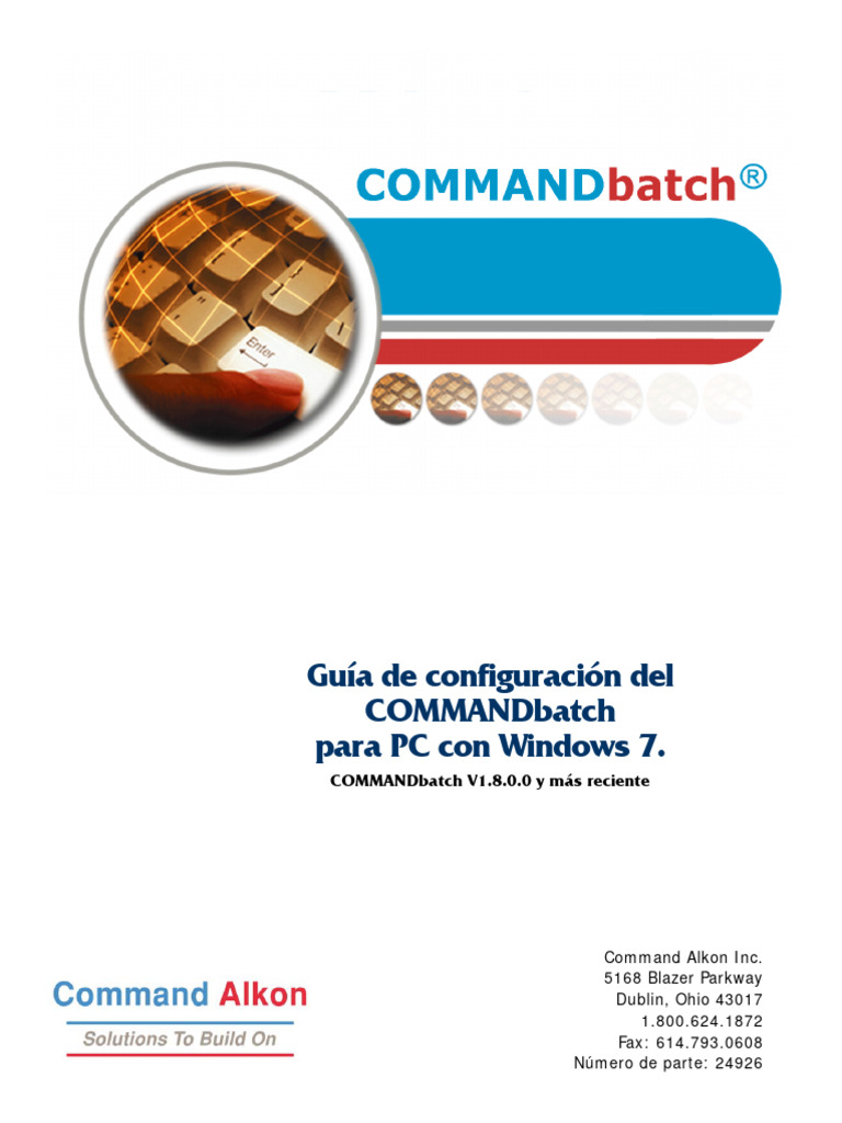 Configuración de COMMANDbatch en Win7 | PDF | Dirección IP | Windows 7