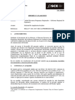 OPINION N°272-2017-DTN; AMPLIACIÓN DE PLAZO POR ADICIONAL DE OBRA