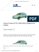 Toyota Corolla (E110) (1995-2002) Diagrama de Fusibles
