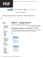 Machine Learning, ML Ass 6