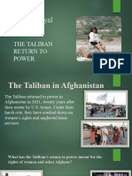 The Taliban Return To Power Yuvika Goyal 9 D